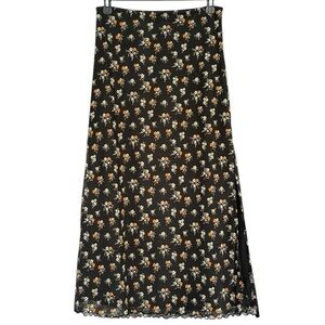 Urban Outfitters Black Floral Skirt